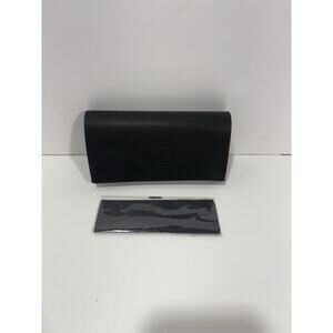 Authentic Furla Glasses Case Black With Cleaning Cloth NEW!!